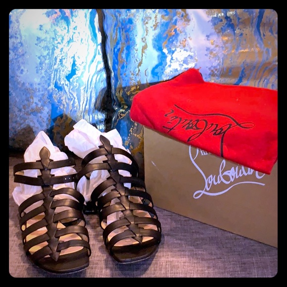 Louboutin Neronna Flat Calf sandals - Picture 1 of 6